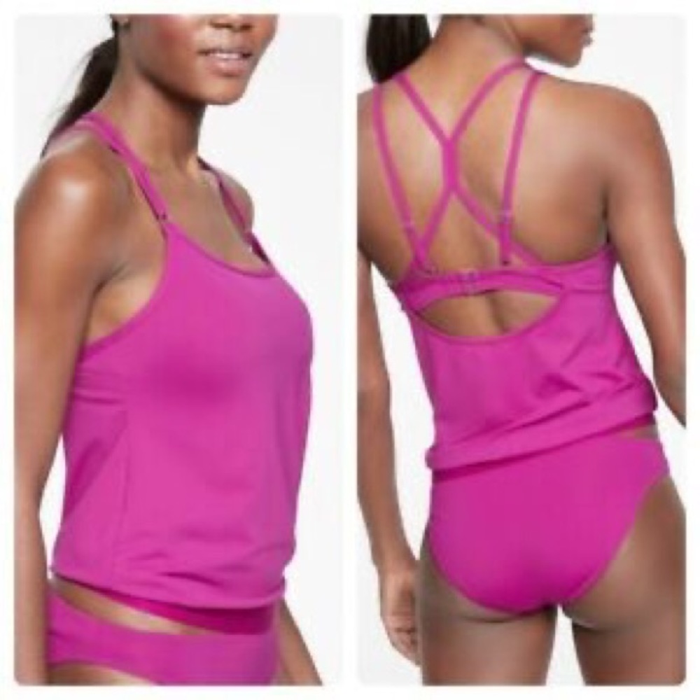 Athleta blousy tankini top, cup size 34B/C